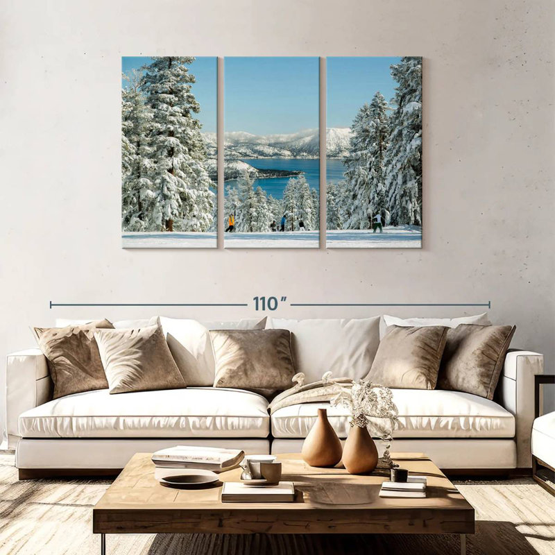 Siroe Winter Tahoe Skiing, H 48 po x l 74 po