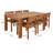 Azul 6 - Person Acacia Wood Patio Dining Set with Rectangular Table