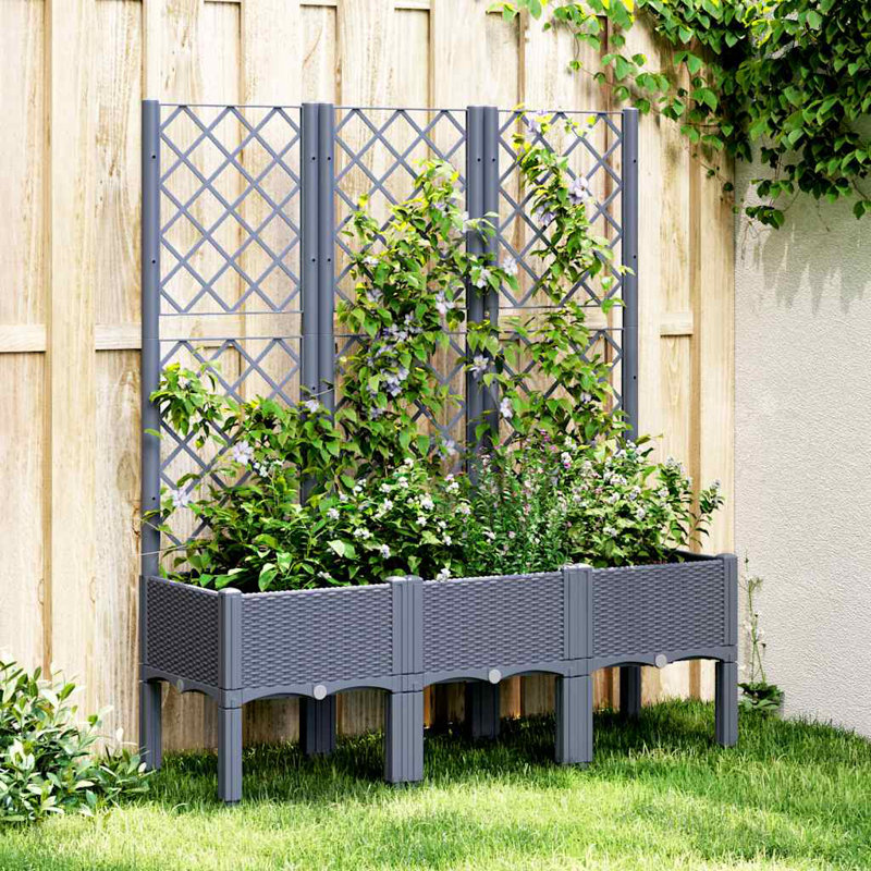 Akheem Planter Box, Blue Grey