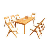 Surfliner Outdoor 9 - Piece Teak Dining Set