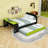 Full Wood Daybed with Twin Trundle, Desk and USB Port-1124622644