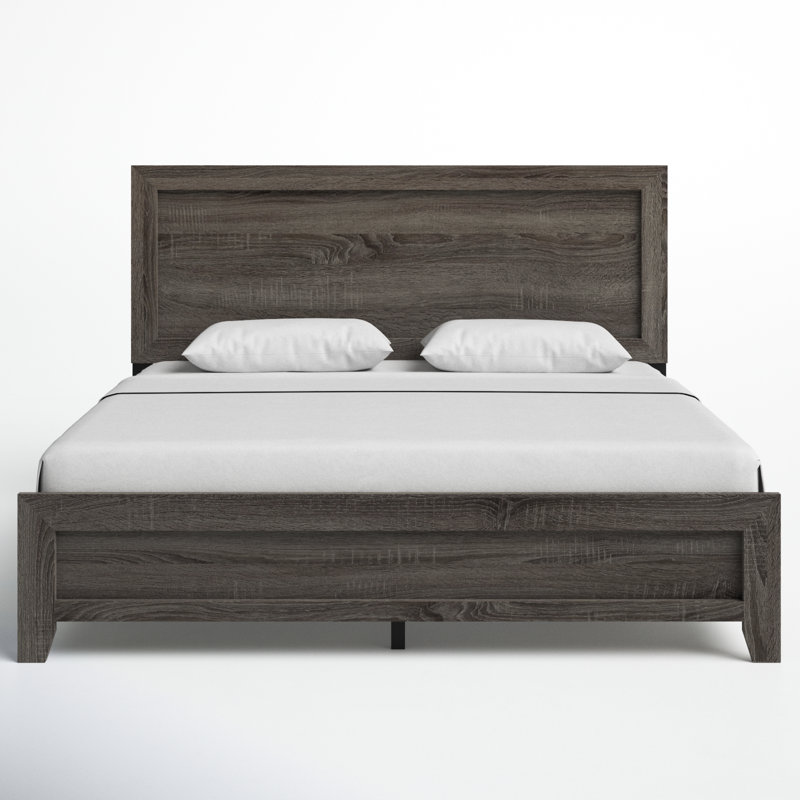 Anastasia Low Profile Standard Bed, King, Brownish Gray
