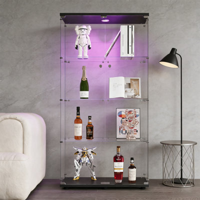 Vitrine 64,7 "à DEL en verre