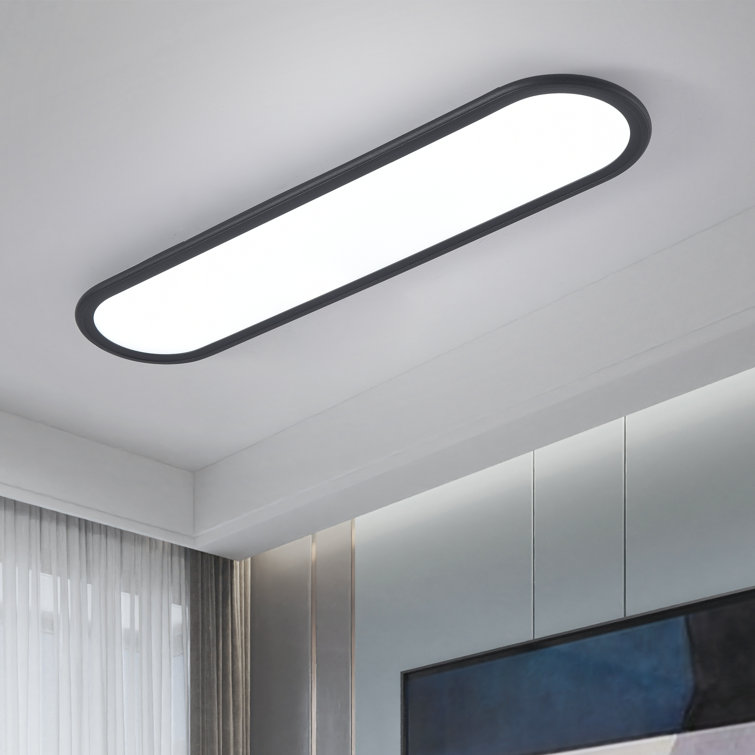 Gracious 1 - Light 70cm Simple Rectangle Acrylic LED Flush Mount