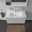 Base de meuble-lavabo simple murale Duravit seulement - gris (lavabo non inclus)-154669628