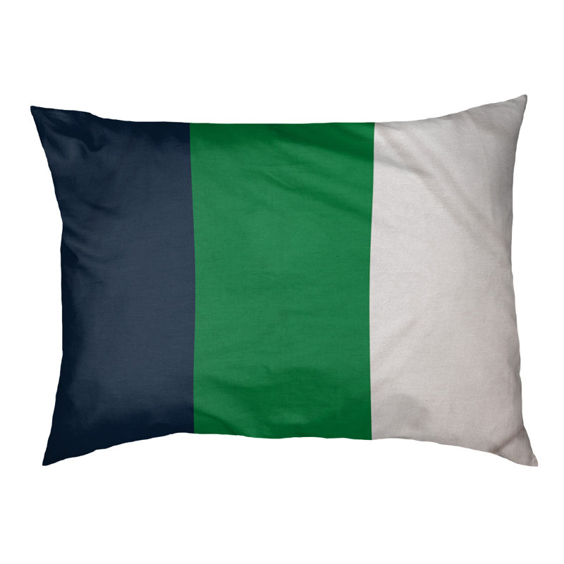 Coussin Atlanta, Grand (l 40 po x P 30 po x H 6,5 po), Blue/Green/White