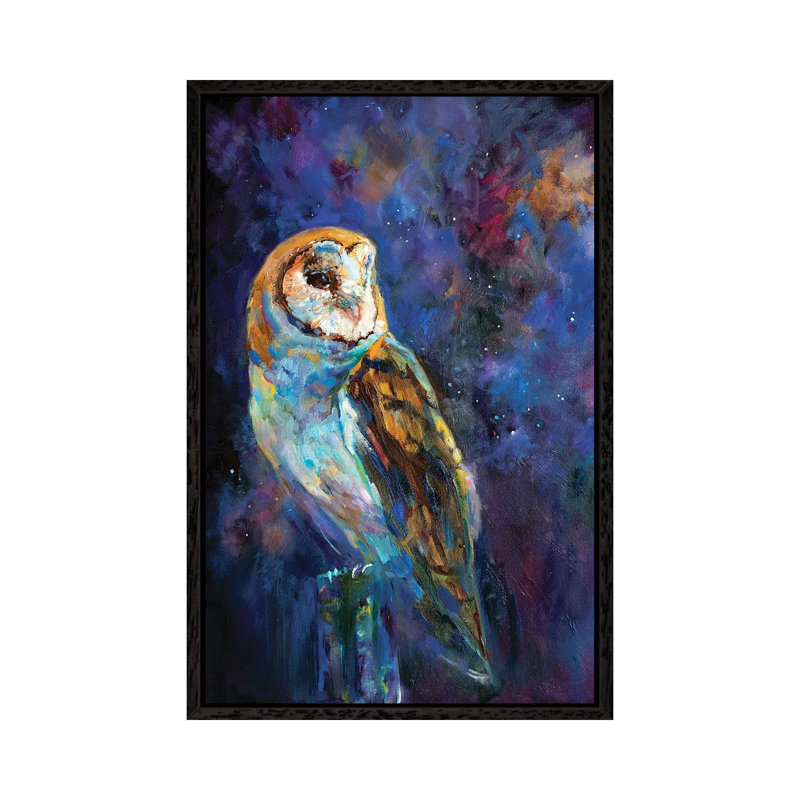 The Astronomer by Sue Gardner - Painting on Canvas, 101.6 cm H x 66.04 cm W, Black Framed