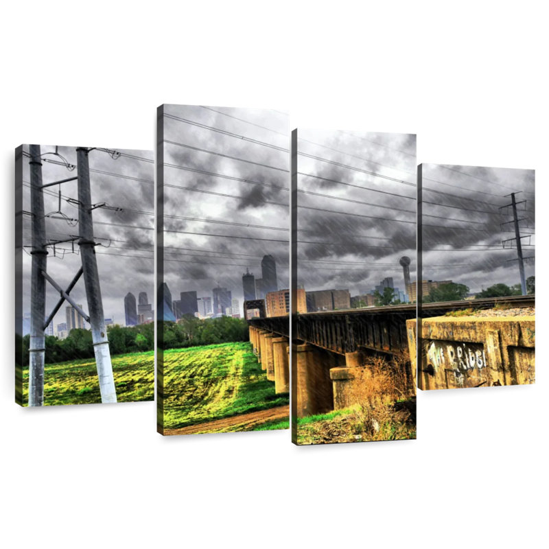 Alvord Thunderstorm Over Dallas, 27"H x 43"W