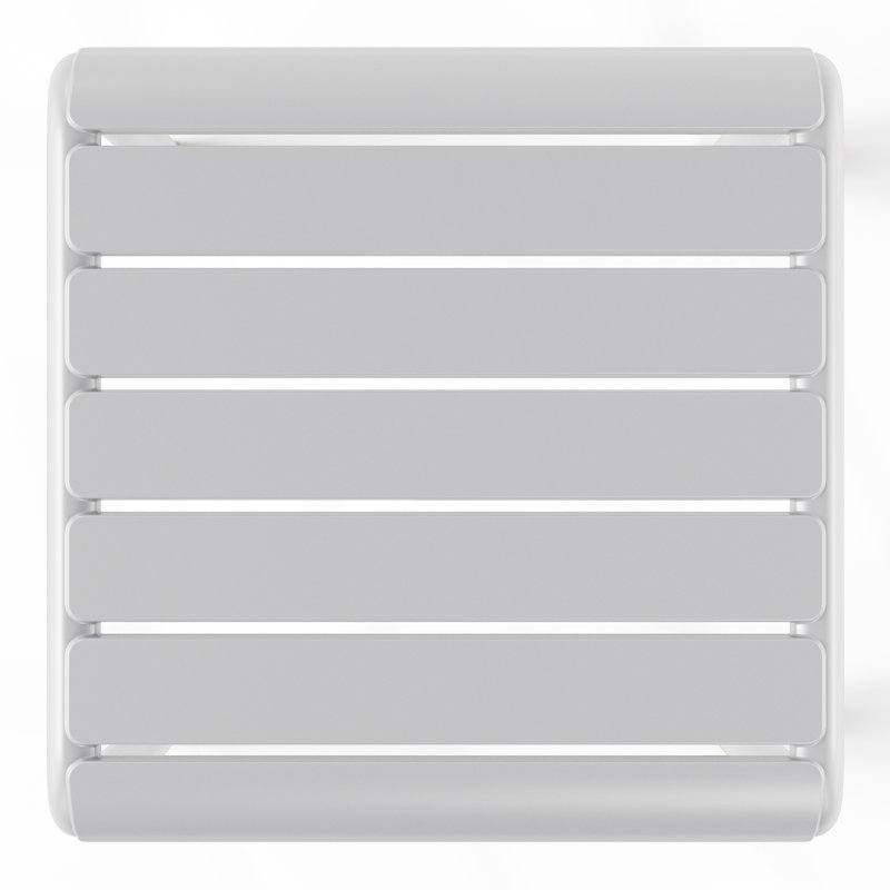 Square Outdoor Side Table, Gray