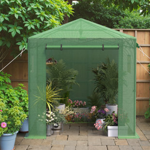 Pop Up Greenhouse, Portable Walk-in Greenhouses with Roll-Up Zipper Door