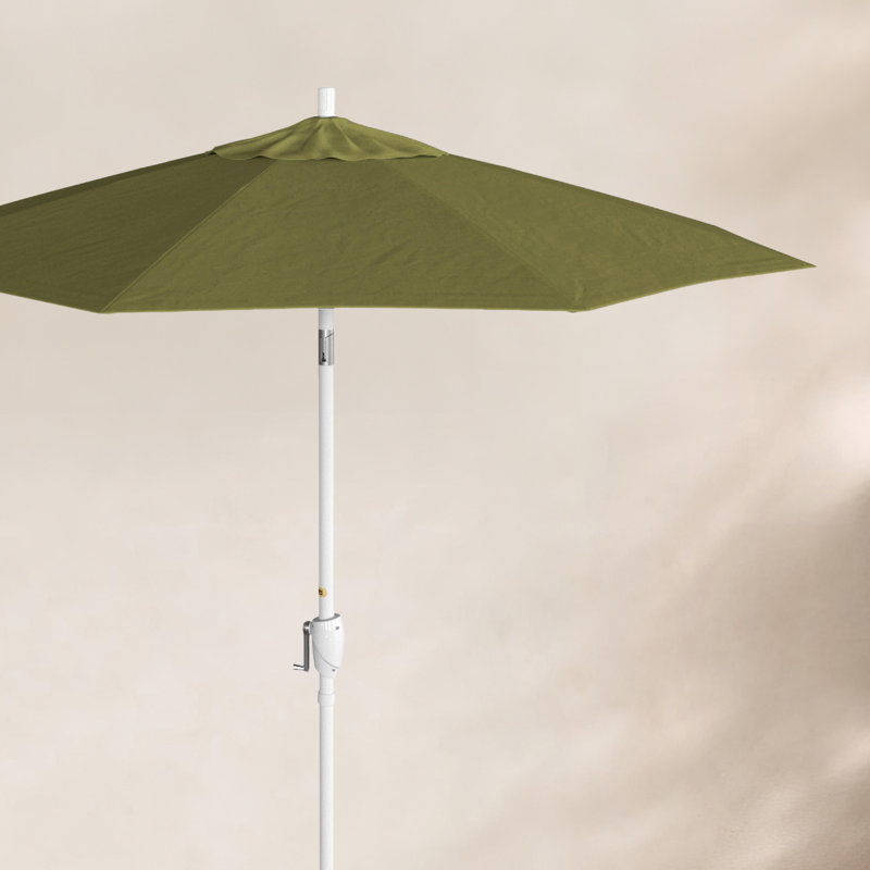 Parasol de marché 7,5', Sunbrella®, Blanc, Spectre Sunbrella® coriandre