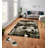 Luxurious Velvet Area Rug, 4.6 x 7.2 Feet | 100% Polyester, 740 g/m² | Non-Slip Felt Dot Underside, Machine Washable | Digital Print Design, Easy to Clean, Perfect for Living Room & Bedroom Décor-1127401880