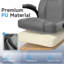 Ergonomic High-Back Office Desk Chair with Lumbar Support and Flip-Up Armrests -1483899695