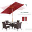 Cyr 200cm X 150cm Rectangular Tilt Market Parasol-725978556