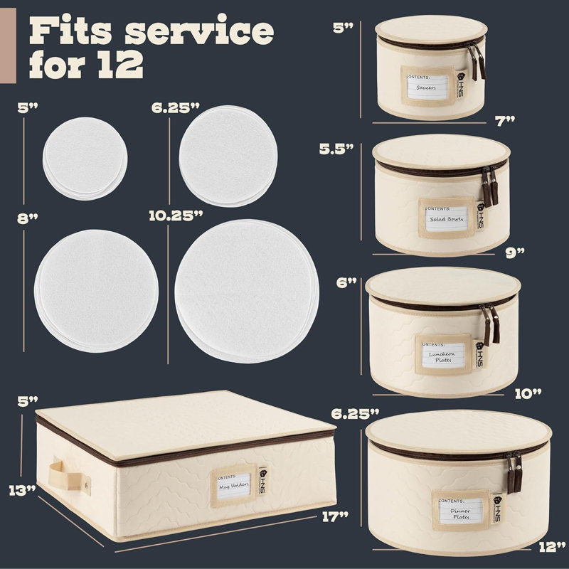 Ensemble de rangement en porcelaine dure 5 pièces