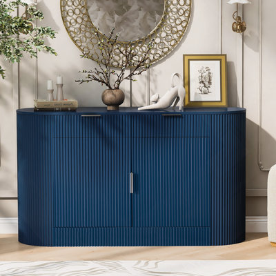 Modern Storage Cabinet With 2 Doors & 2 Drawers, Buffet Cabinet, Accent Cabinet