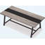 Table de conférence 70,87 "moderne pour 6 à 8 personnes, bureau de direction avec structure en métal-766298035
