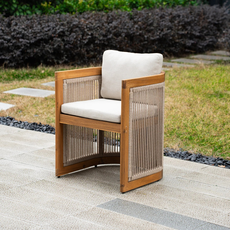 MIMO Outdoor Single Solid Wood Dining Chair