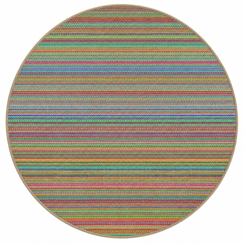 Tapis tissé à rayures Modern, Rectangle 3 pi 4 po x 5 pi