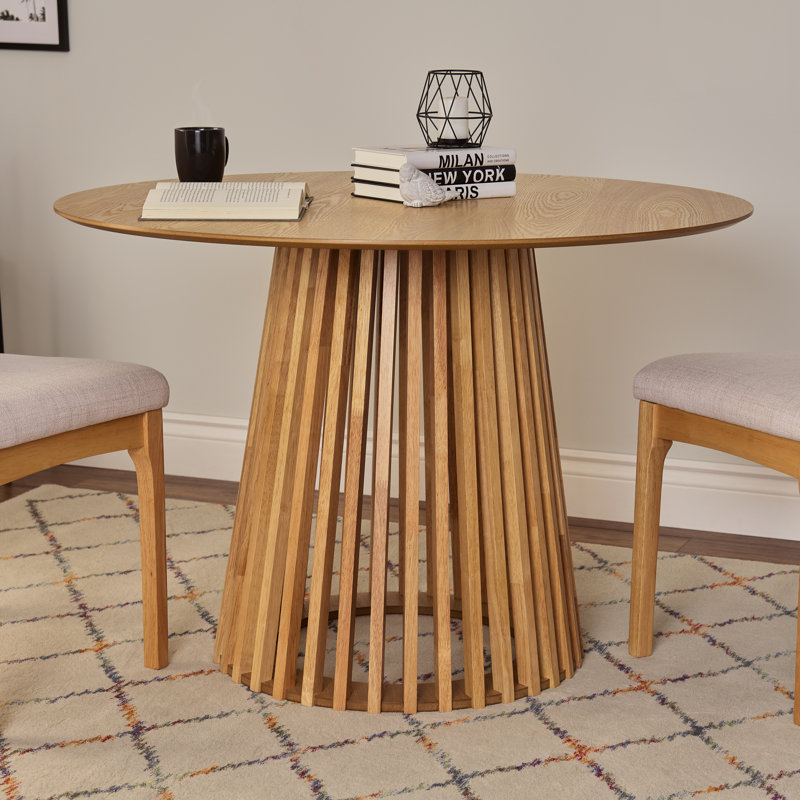 Table de salle à manger Elowen, Bois de chêne