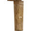 Porte de grange pliante en bois d'aulne fini avec ensemble de quincaillerie coulissante en bois-102356047