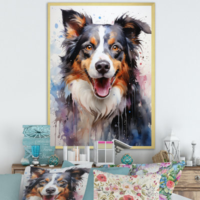 Border Collie Brilliance I sur toile