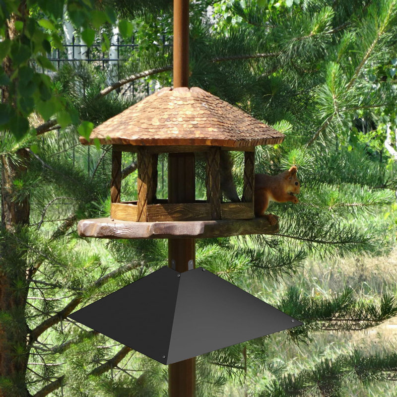 Grand déflecteur d'écureuil pour poteau d'alimentation d'oiseaux