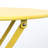 Yellow Patio Bistro 3 Pieces , Metal Chair Table, With Rust- Finish, Foldable For Portability, Easy To Clean, Cushioned Chairs Balcony Table - Yellow, Strong And Construction, Steel Frame, Design,-1735589511