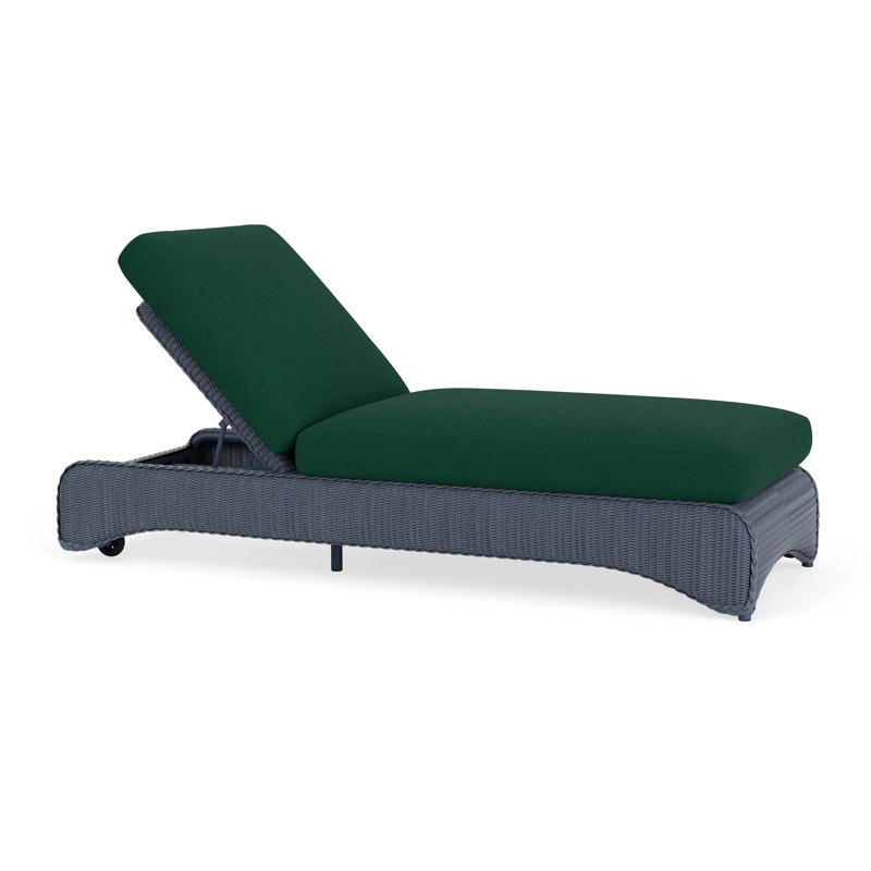 Loom Outdoor Chaise Lounge, Denim Blue, Deering Cadet