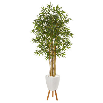 Plante de bambou artificiel en pot