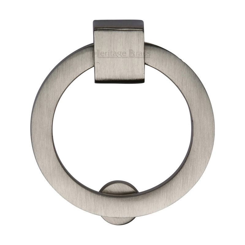 Heritage Brass Heritage Round Drop Pull, Satin Nickel, 6.3cm H x 6.3cm W x 1.4cm D