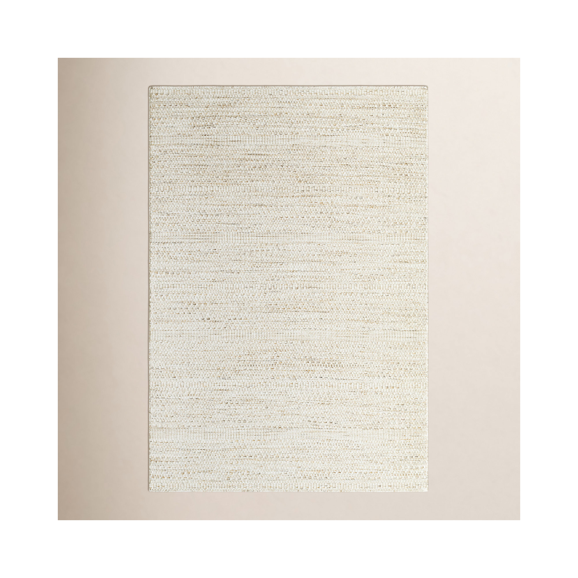 Lavande Wool Area Rug in Beige, Rectangle 3'6" x 5'6"