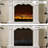 39.37"Ivory White With Heating Landscape Electric Fireplace