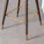 Ensemble de 2 tabourets de bar rembourrés en tissu Leland-4334729