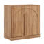 Buffet avec portes et tablette en bois, brun clair-209869522
