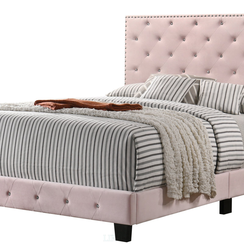 Lit double transitionnel chic avec une conception durable et polyvalente pour les chambres à coucher modernes