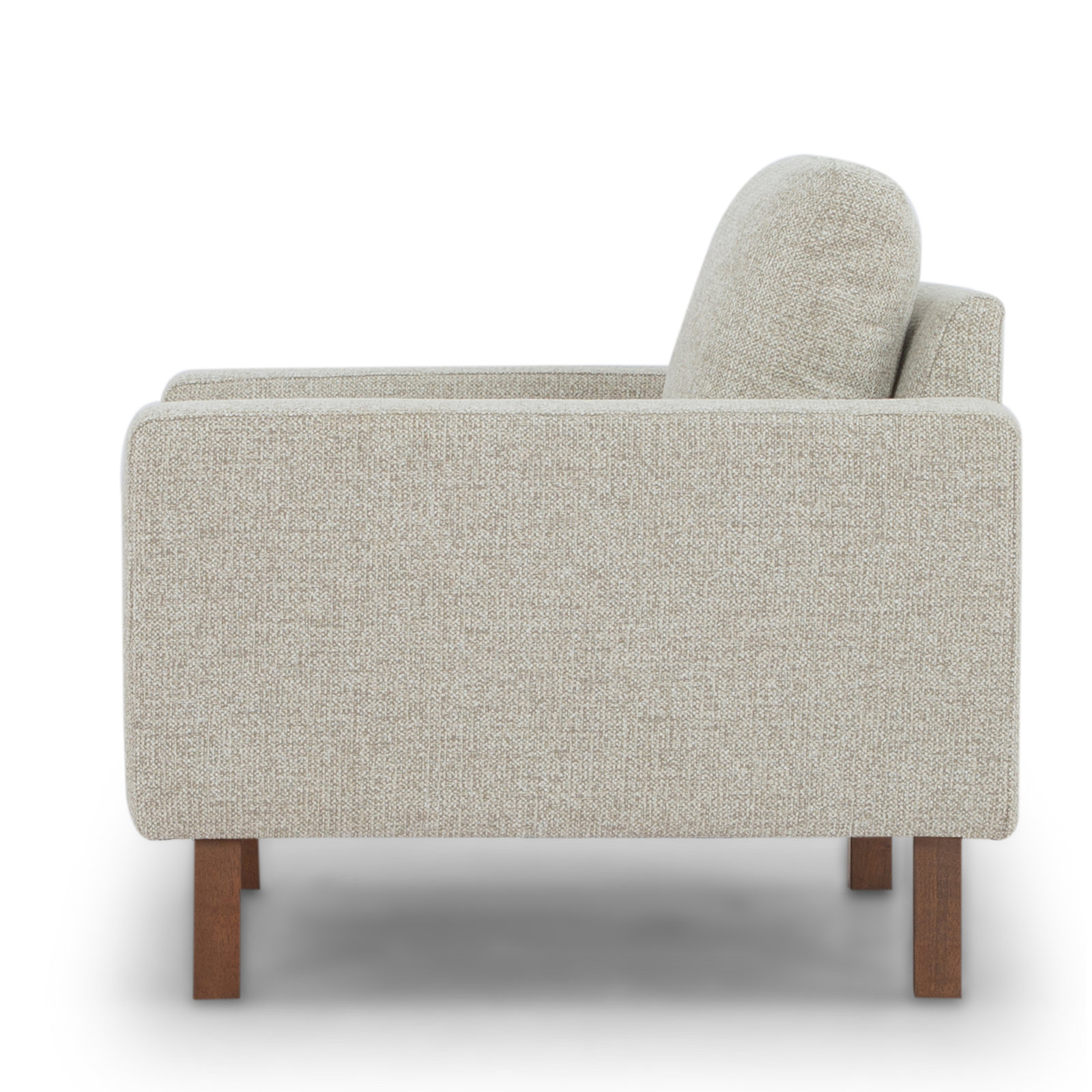 Lobos Oak Armchair, Taupe Chenille