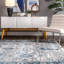 Tapis à motif oriental bleu Vara-1099822135