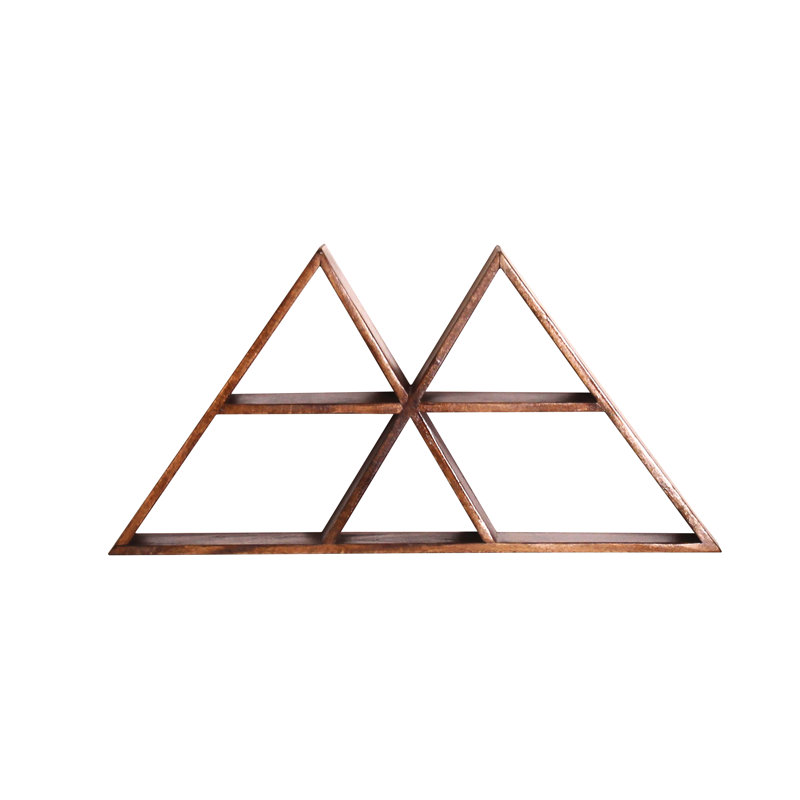 Artyom 2 Piece Triangle Mango Accent Shelf