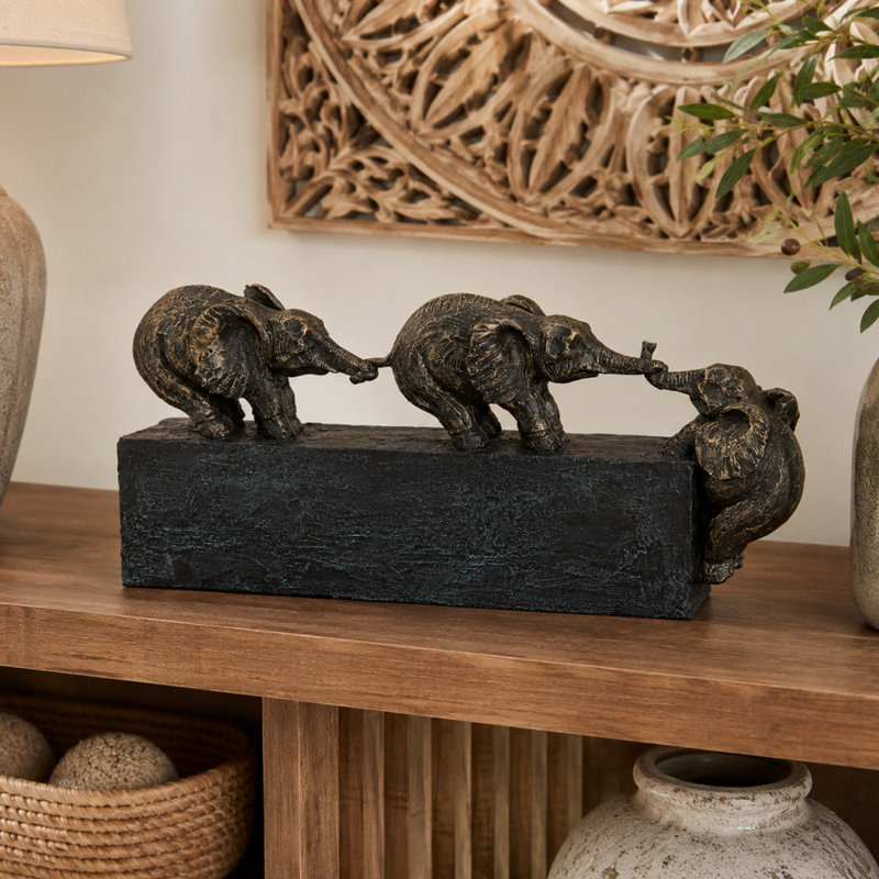 Figurine éléphant en résine