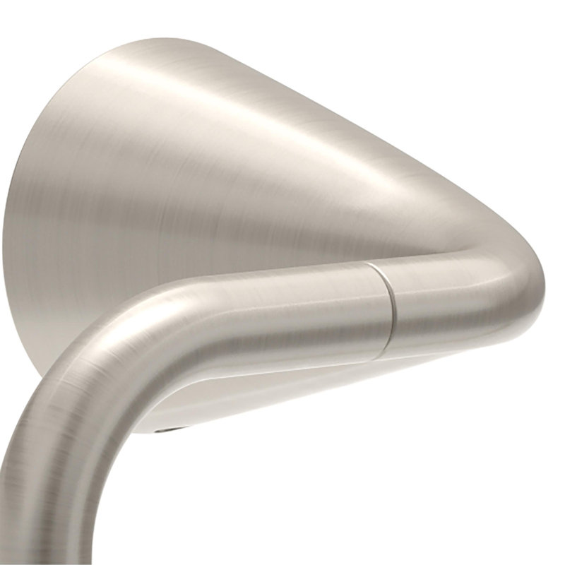 Arvo Wall Mount Open Square Toilet Paper Holder Bath Hardware Accessory in Brushed Nickel