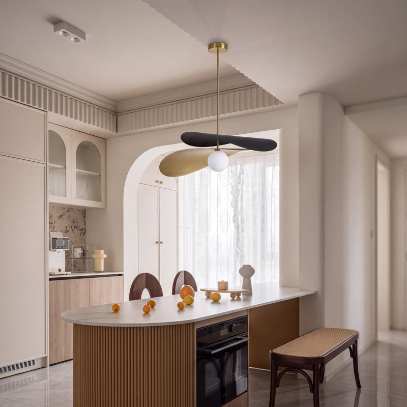 Plafonnier moderne en verre 26,77 po