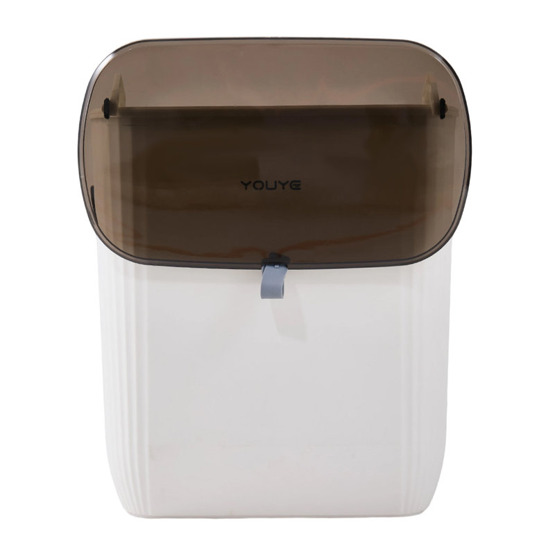 PP Touch Top Waste Bin, 11L, 29cm H x 26cm W x 15cm D