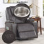 Fauteuil inclinable électrique pivotant, rembourré Boucle 360 ° avec base 5 étoiles, vert clair, ergonomique et confortable-63454273