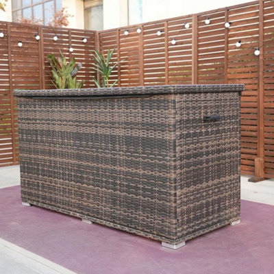 Primestok 265 Gallons Gallon Water Resistant Wicker Deck Box by Primestok
