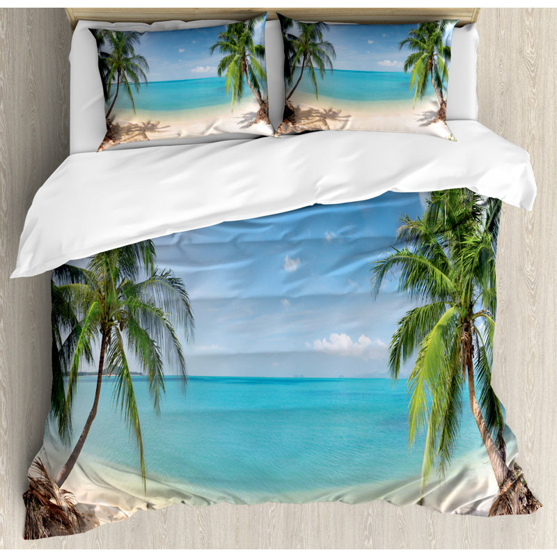 Ensemble de housse de couette ocean, Housse de couette grand + 2 taies décoratives