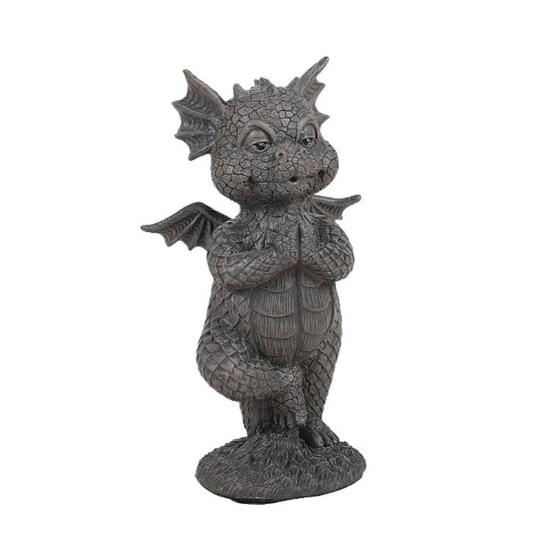 Petite pierre de jardin dragon yoga Seagroves