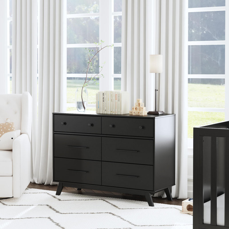 Otto 6-Drawer Dresser, Ebony
