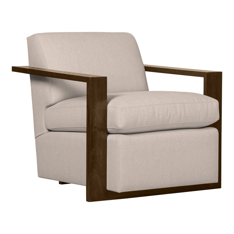 Thom Filicia Home 32" Wide Upholstered Armchair, Jiggles Fawn, Havana