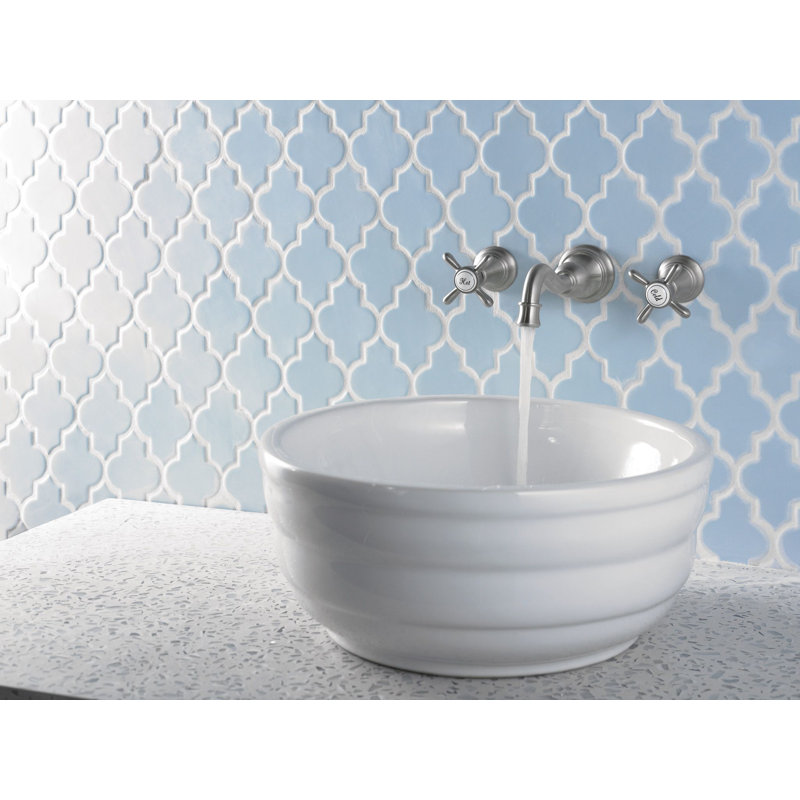 Weymouth Wall Mounted Bathroom Faucet, Brushed Nickel